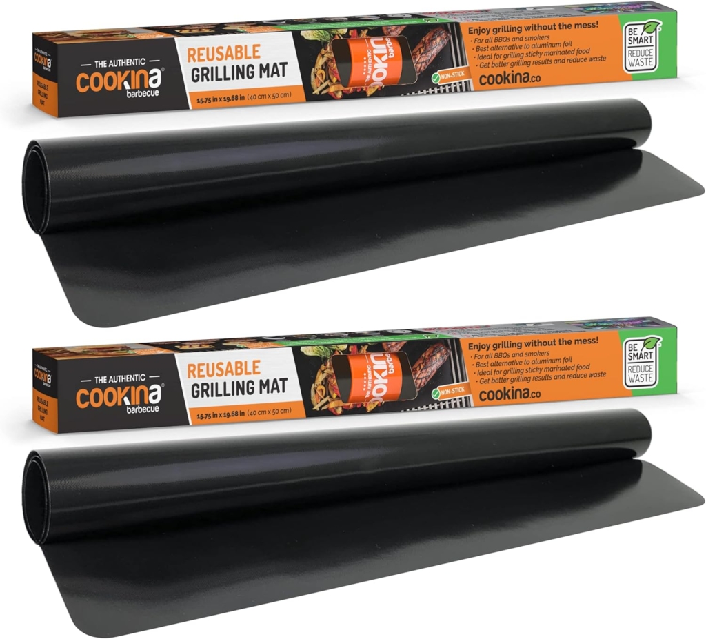 Cookina BBQ grill mat