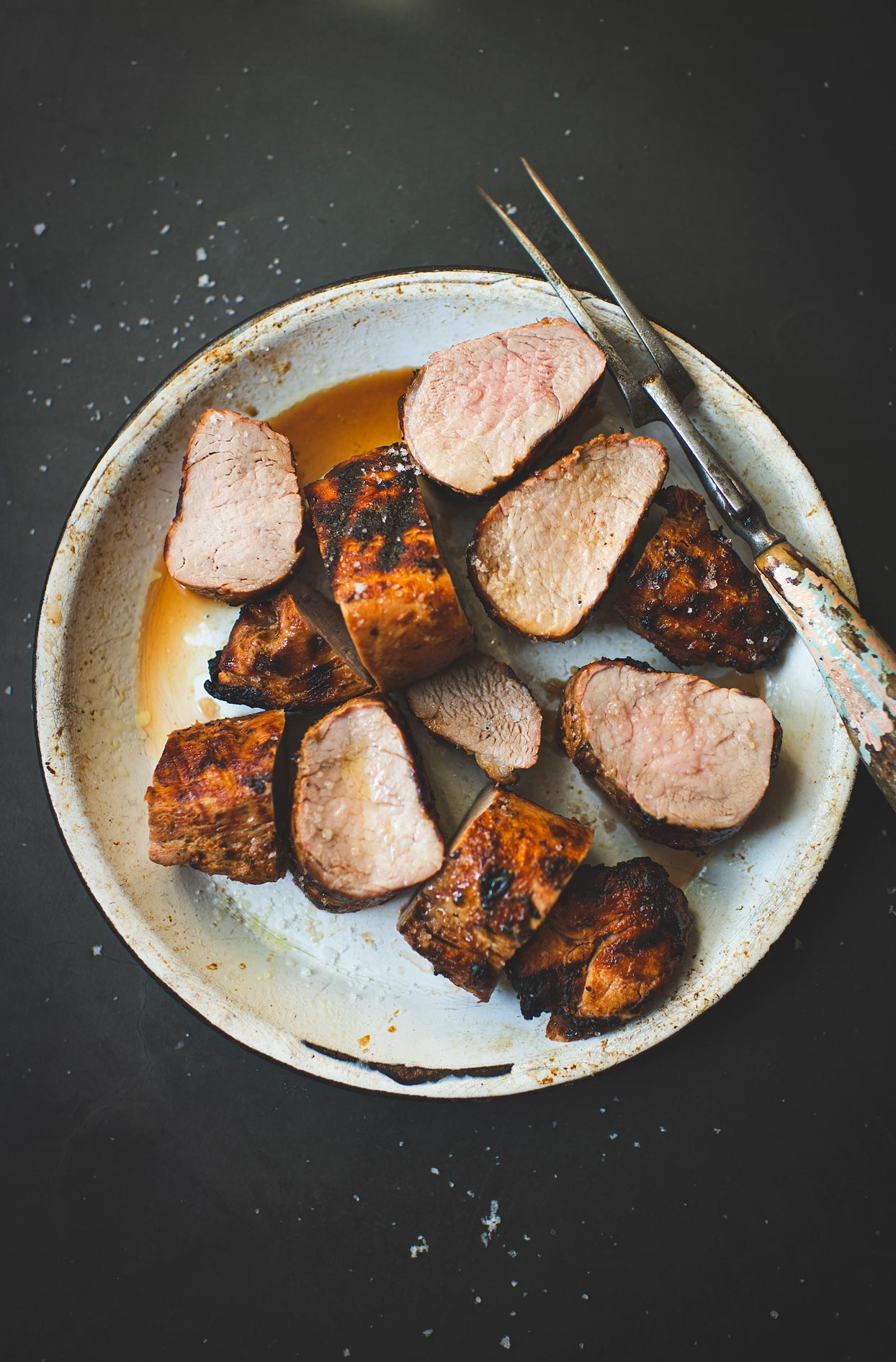 Grilled maple Dijon pork tenderloin