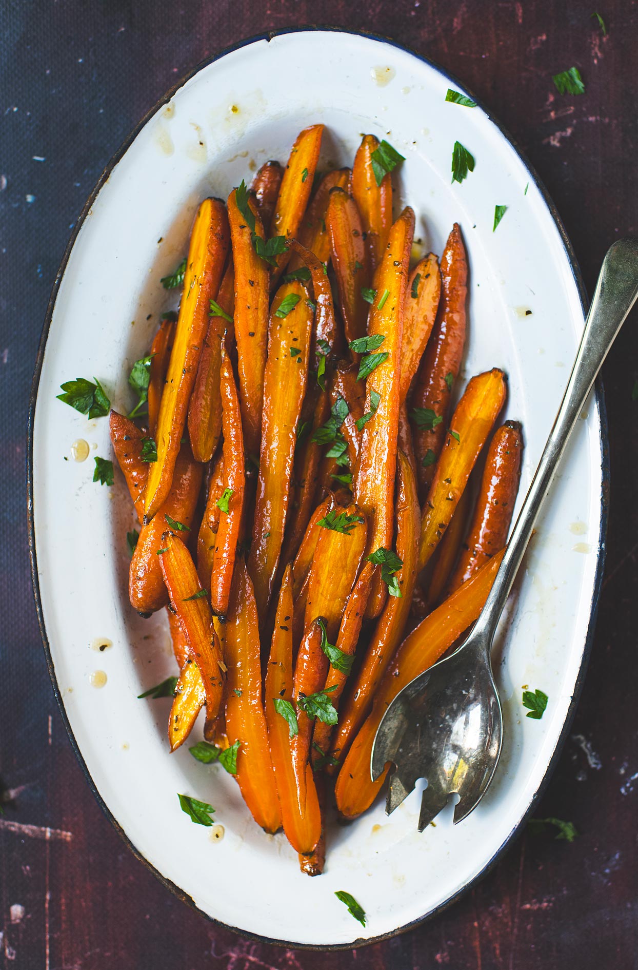 Maple Glazed Carrots Recipe (Oven Roasted)