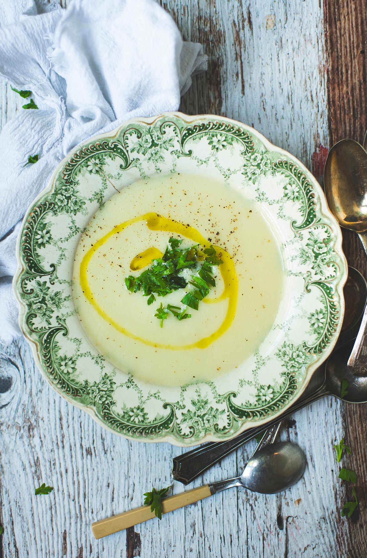 Roasted Cauliflower Soup Recipe (Garlic)
