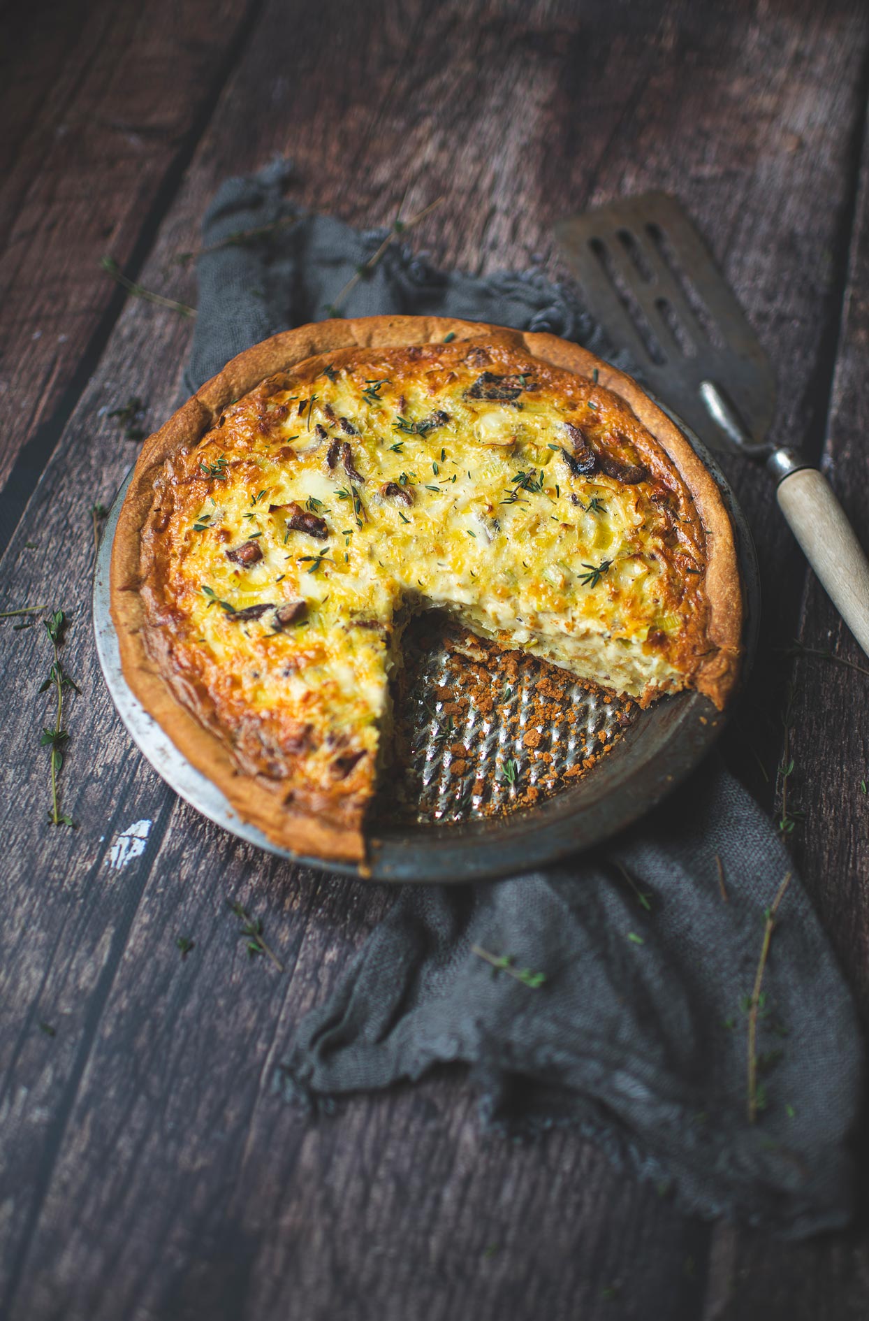 Leek Quiche Recipe (Crispy Bacon)