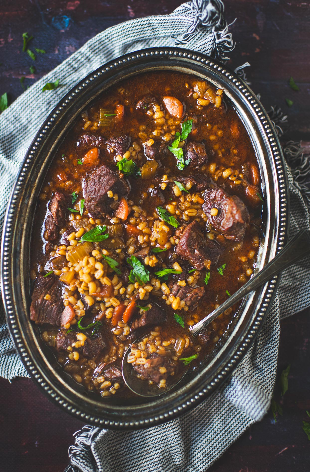 Beef Barley Soup Recipe (Slow Simmered)