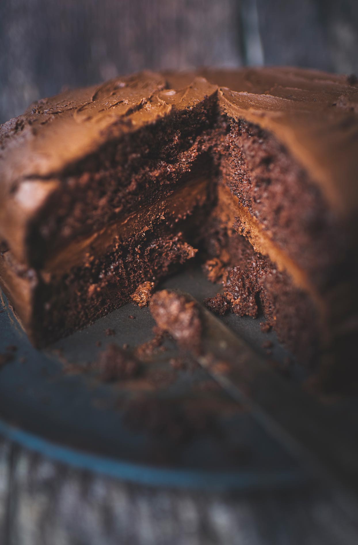 Gâteau au chocolat moelleux à deux étages