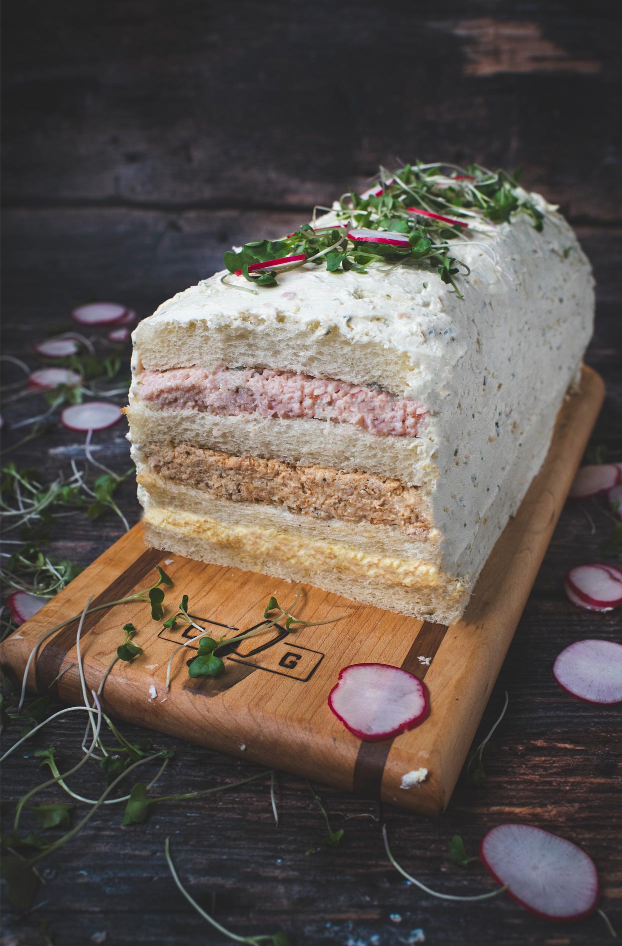 Pain sandwich traditionnel de Noël