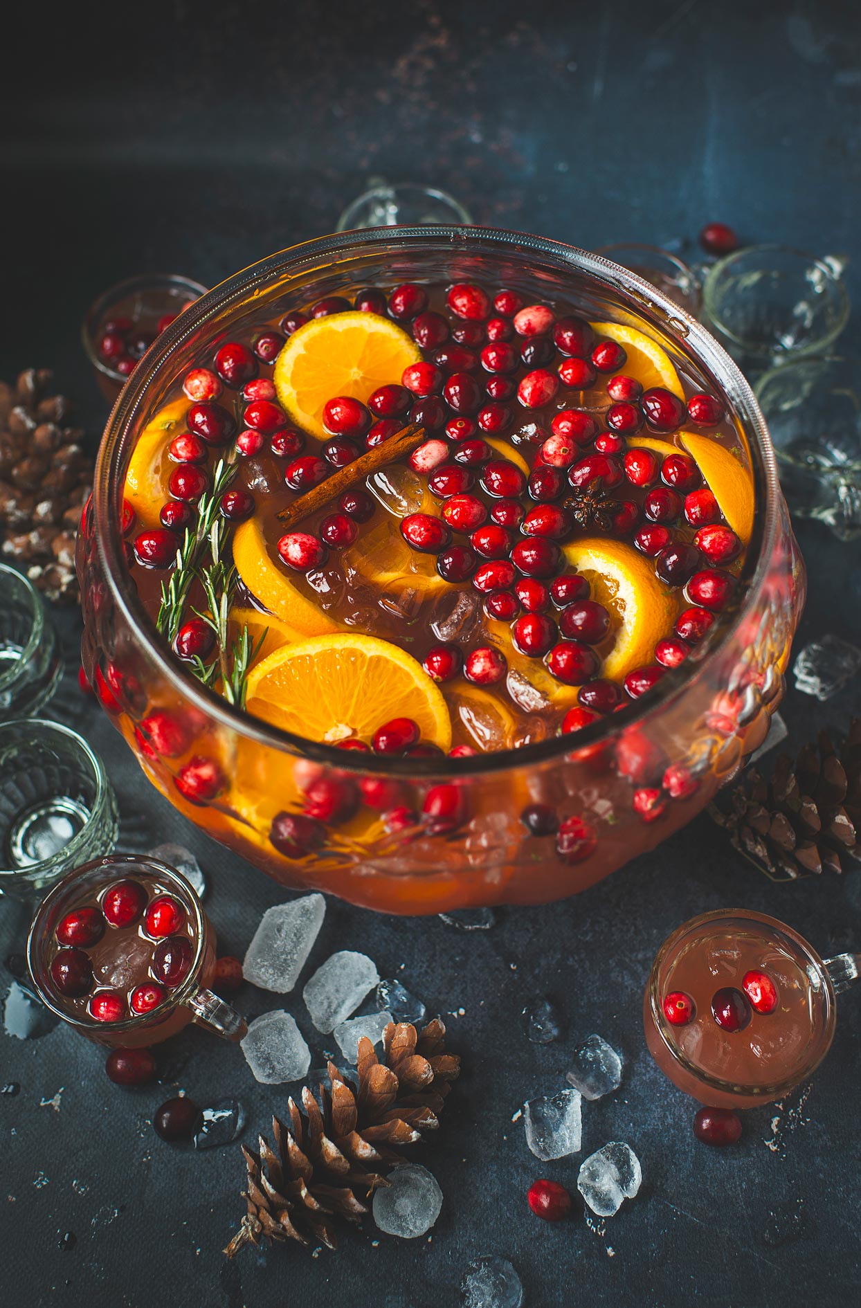 Punch de Noël aux canneberges