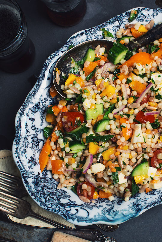 Israeli Couscous Salad With Mango Le Coup De Grace